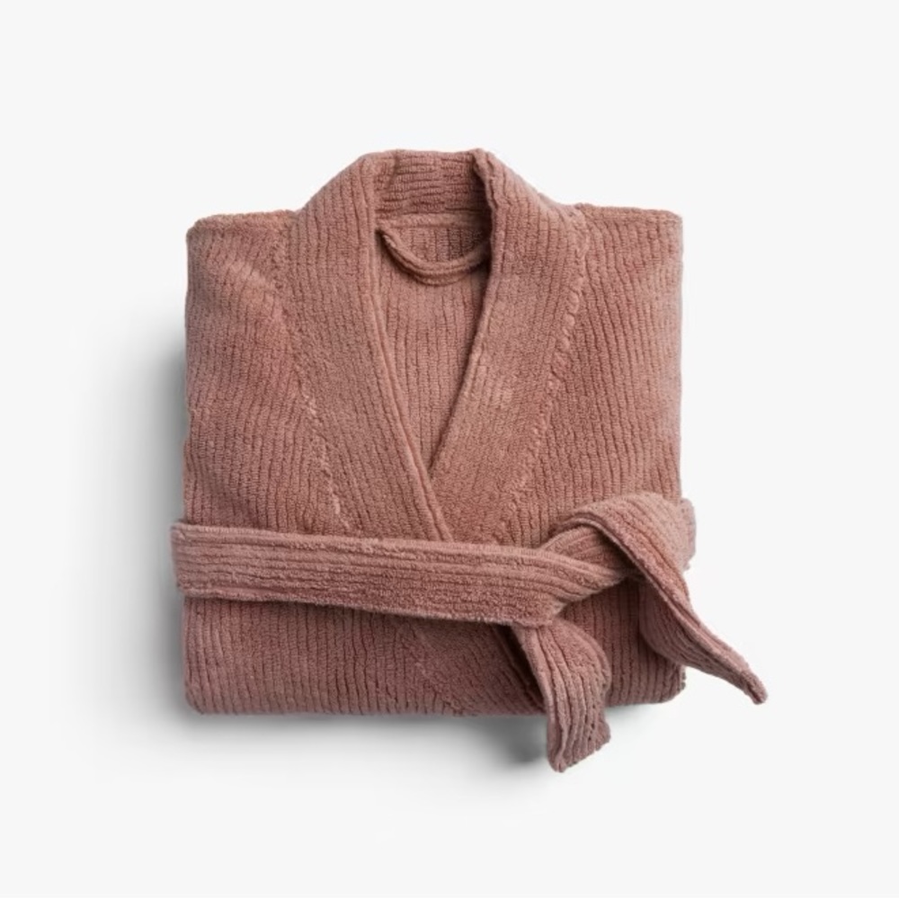 Parachute Soft Rib Robe in Clay color